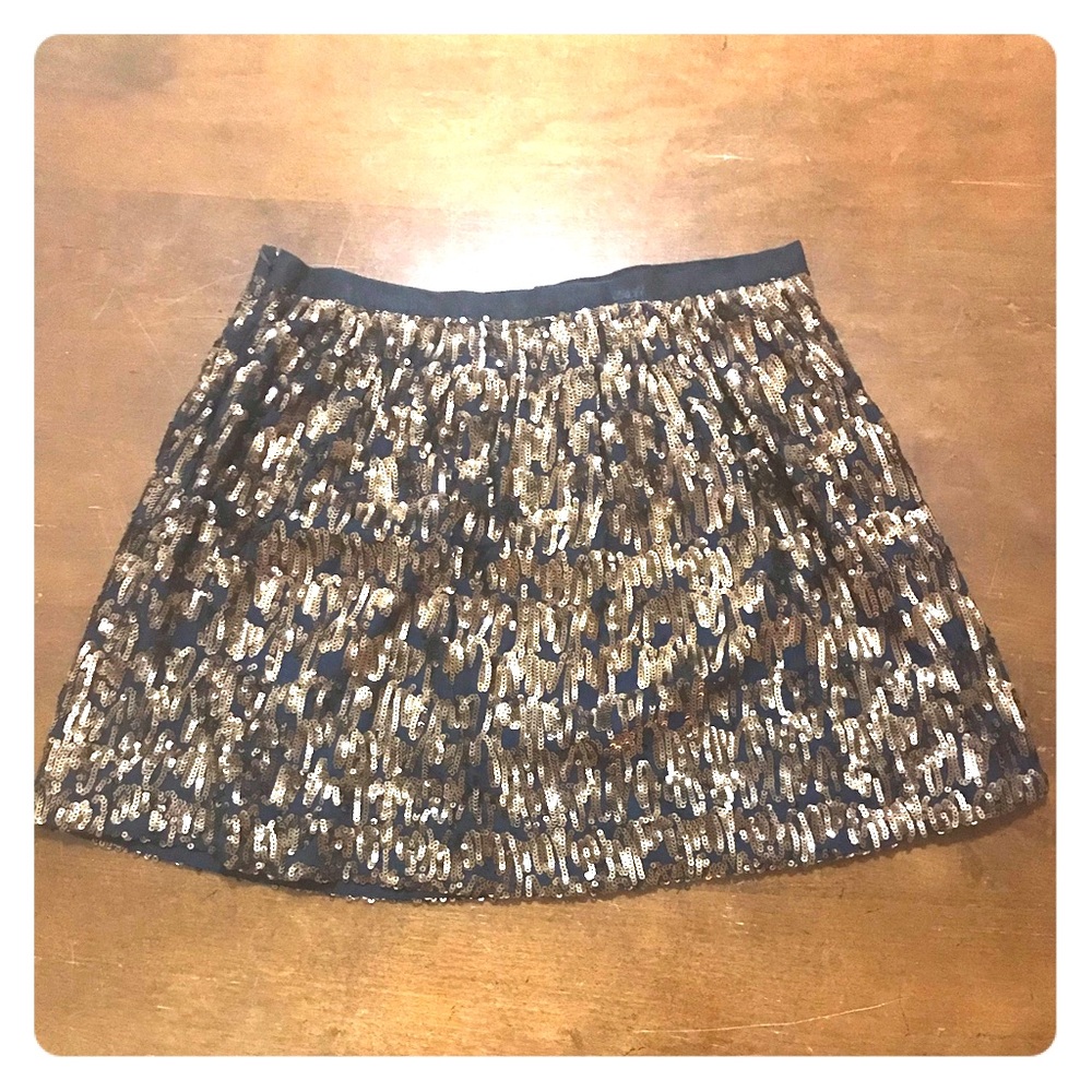 J Crew Sequinned Skirt